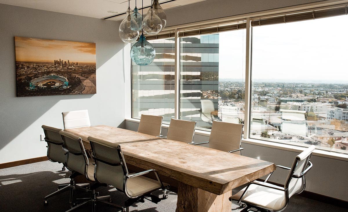 sala de trabajo con hermosa vista a puebla